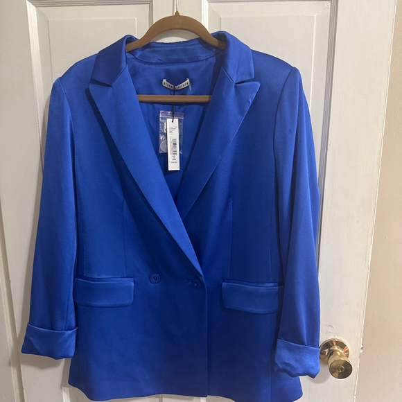 Alice + Olivia Jackets & Blazers - Alice + Olivia Blue Blazer Size 12 PTP approximately 22”